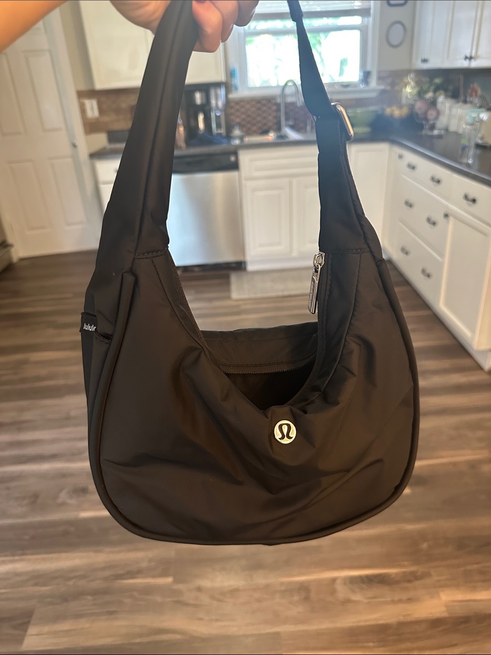 lululemon athletica Black Crescent Shoulder Bag